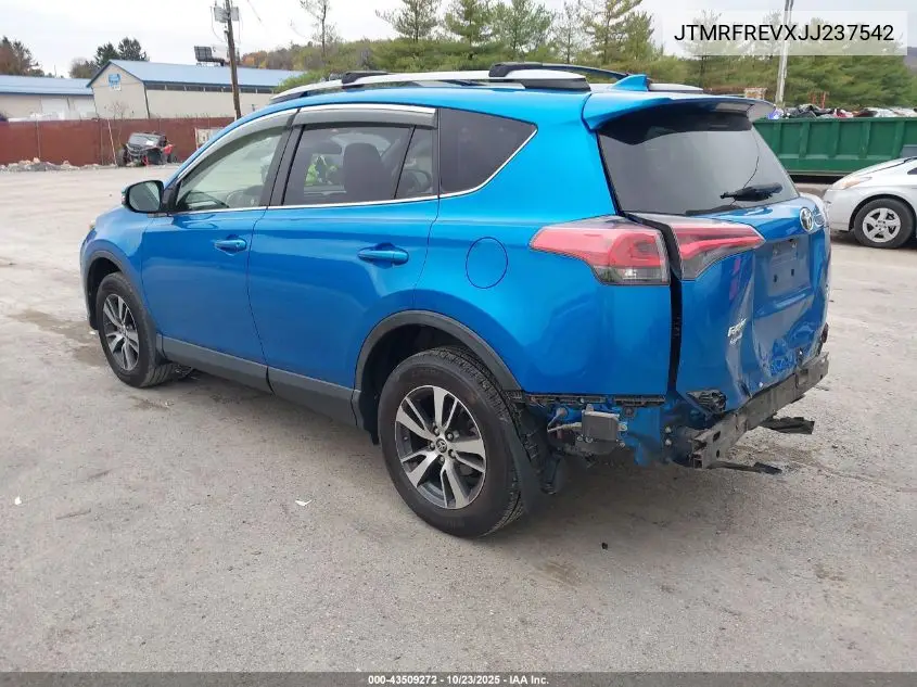 JTMRFREVXJJ237542 2018 Toyota Rav4 Xle