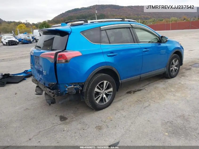 JTMRFREVXJJ237542 2018 Toyota Rav4 Xle