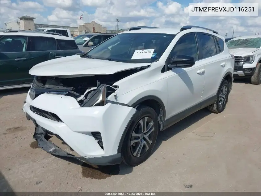 JTMZFREVXJD116251 2018 Toyota Rav4 Le