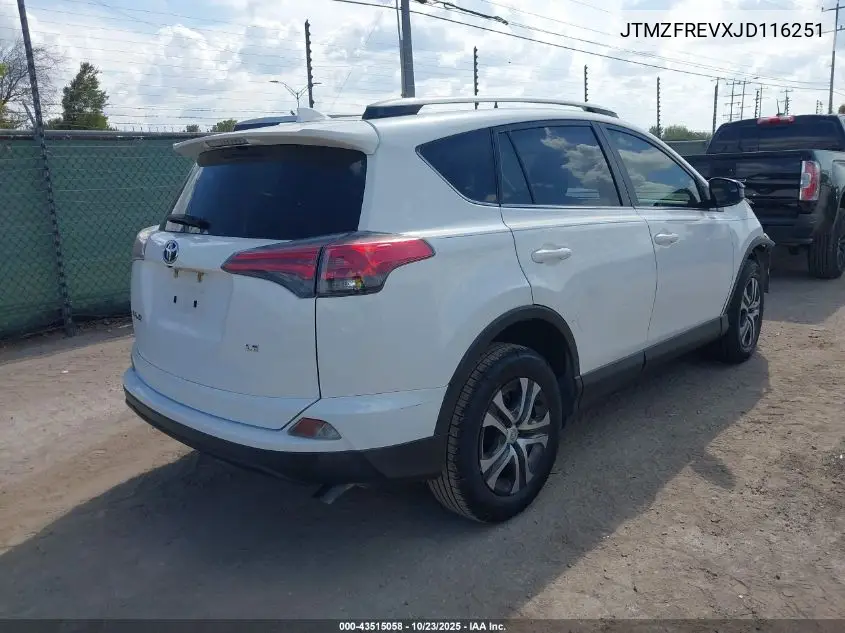 JTMZFREVXJD116251 2018 Toyota Rav4 Le