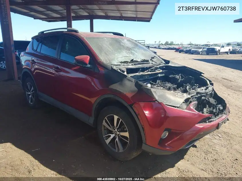 2T3RFREVXJW760738 2018 Toyota Rav4 Xle