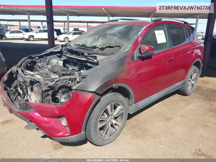 2T3RFREVXJW760738 2018 Toyota Rav4 Xle