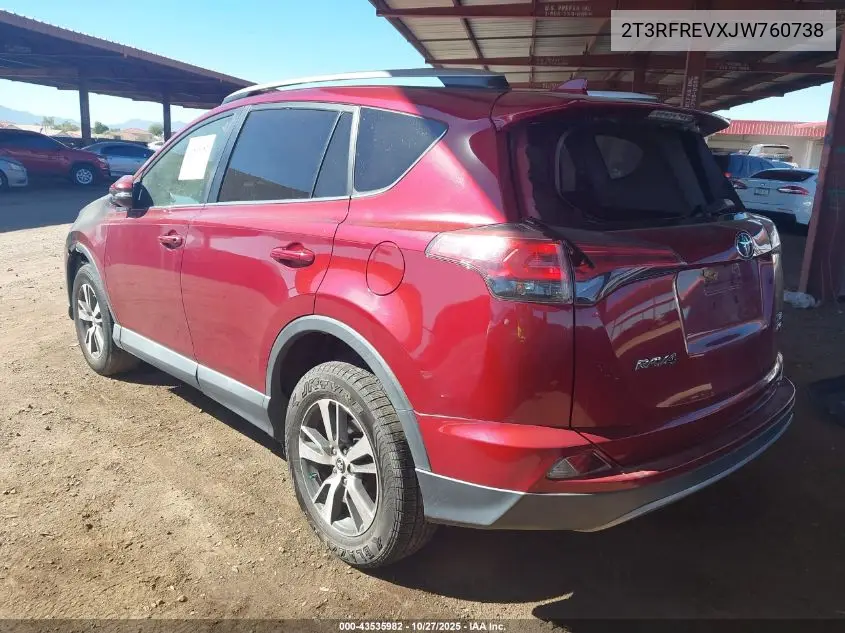2T3RFREVXJW760738 2018 Toyota Rav4 Xle