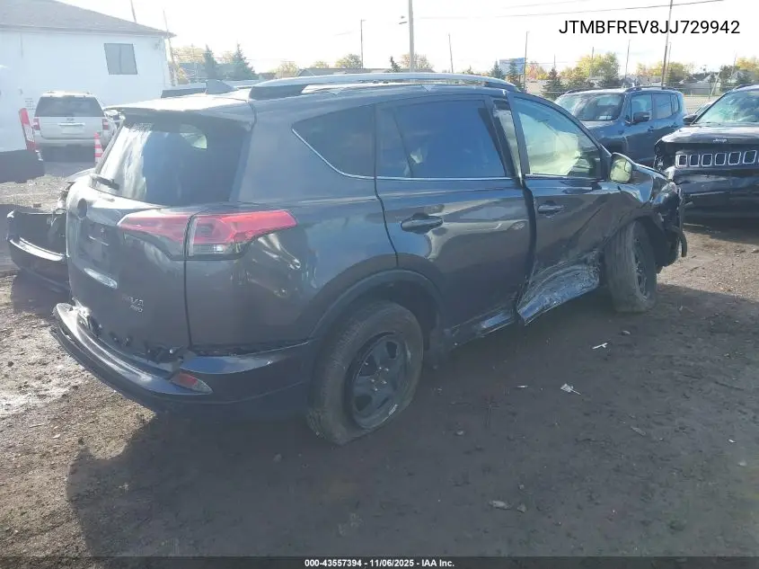 JTMBFREV8JJ729942 2018 Toyota Rav4 Le