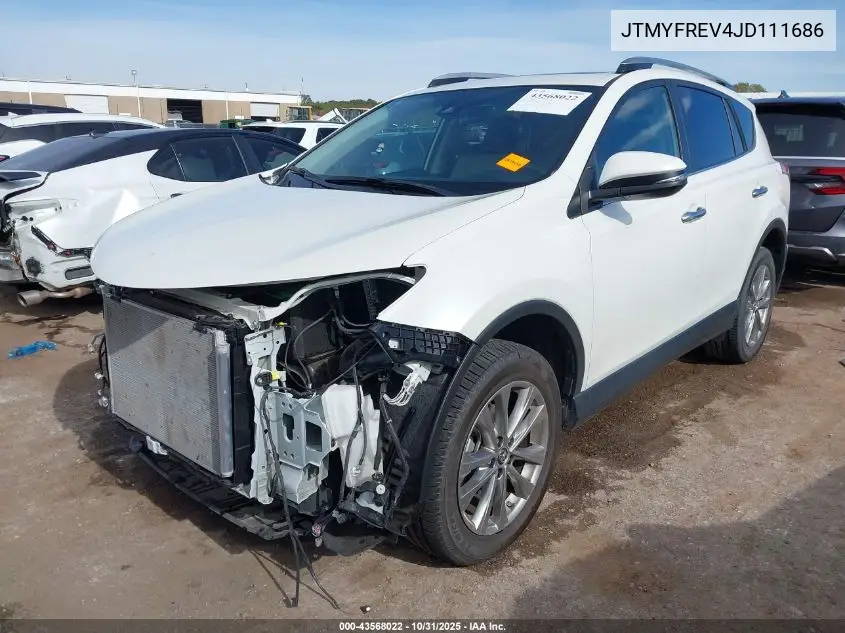 JTMYFREV4JD111686 2018 Toyota Rav4 Limited