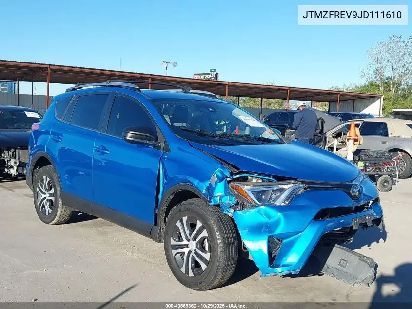 JTMZFREV9JD111610 2018 Toyota Rav4 Le