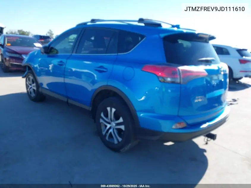 JTMZFREV9JD111610 2018 Toyota Rav4 Le