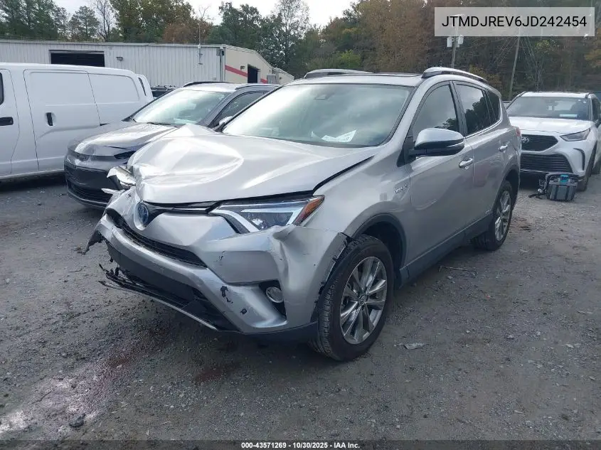 JTMDJREV6JD242454 2018 Toyota Rav4 Hybrid Limited