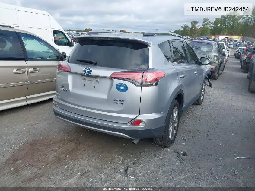 JTMDJREV6JD242454 2018 Toyota Rav4 Hybrid Limited