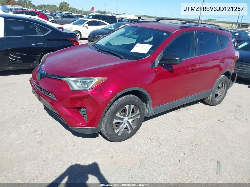 JTMZFREV3JD121257 2018 Toyota Rav4 Le