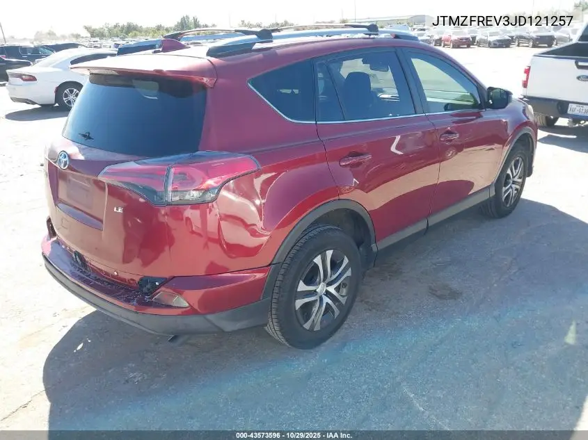 JTMZFREV3JD121257 2018 Toyota Rav4 Le
