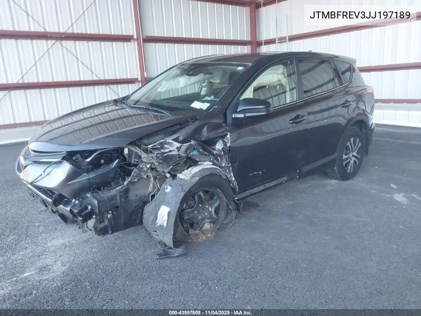 JTMBFREV3JJ197189 2018 Toyota Rav4 Le