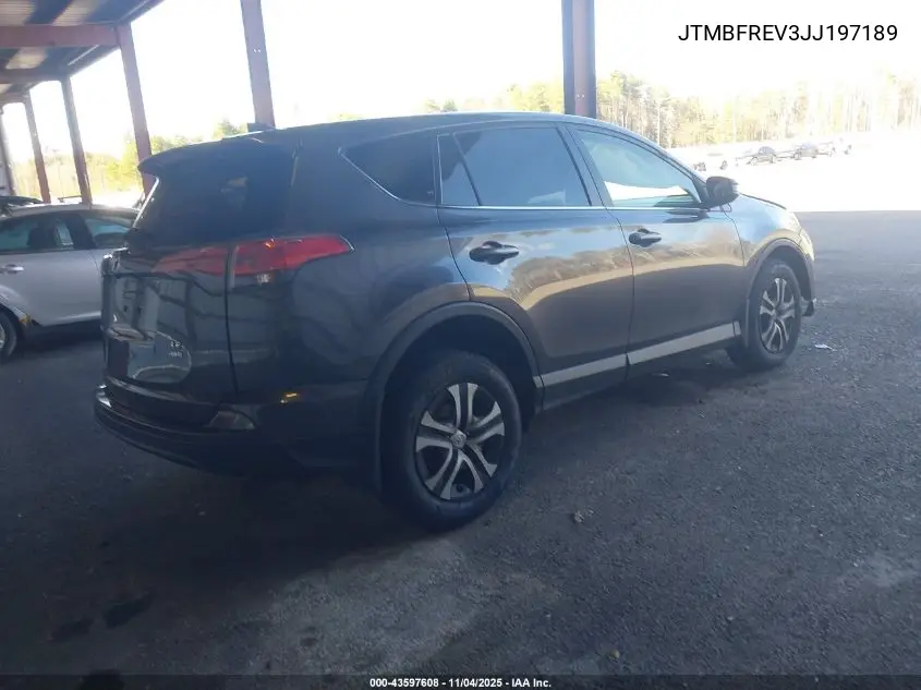 JTMBFREV3JJ197189 2018 Toyota Rav4 Le