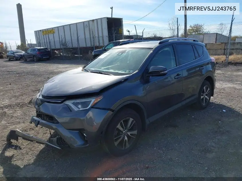 JTMRFREV5JJ243765 2018 Toyota Rav4 Xle