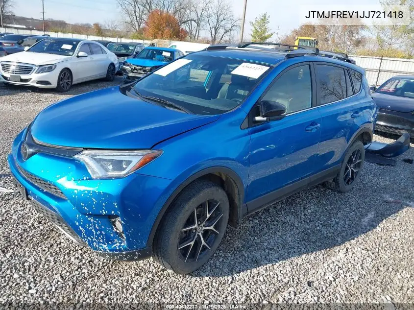 JTMJFREV1JJ721418 2018 Toyota Rav4 Se