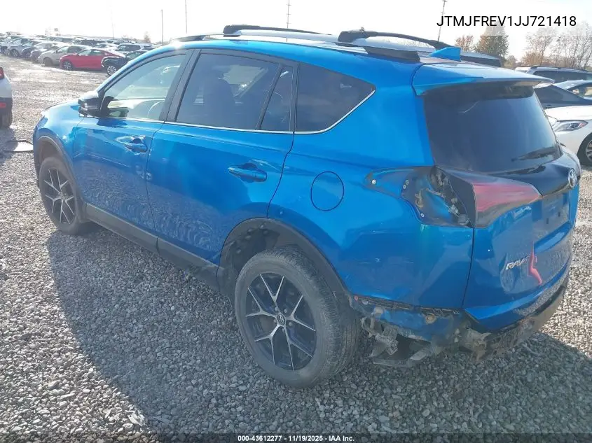 JTMJFREV1JJ721418 2018 Toyota Rav4 Se