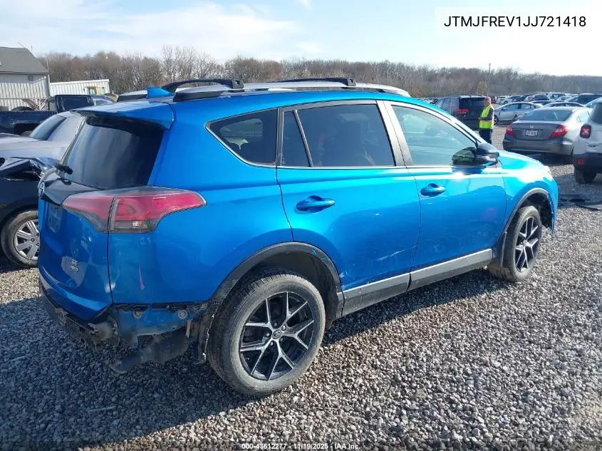 JTMJFREV1JJ721418 2018 Toyota Rav4 Se
