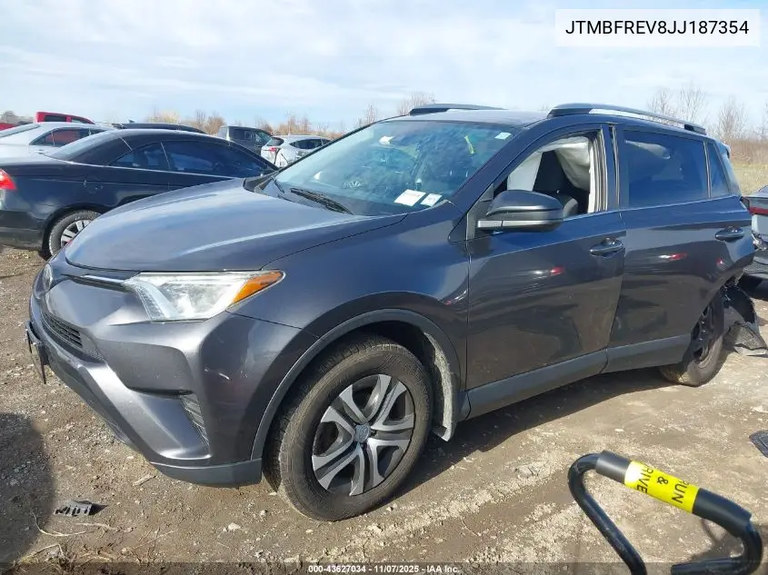 JTMBFREV8JJ187354 2018 Toyota Rav4 Le