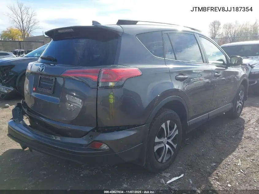 JTMBFREV8JJ187354 2018 Toyota Rav4 Le