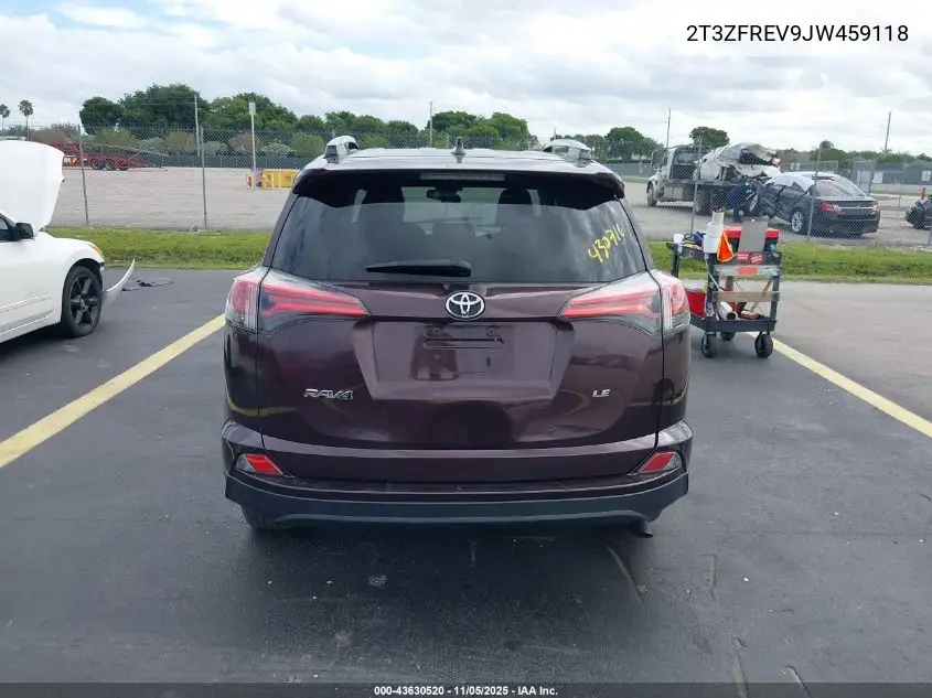 2T3ZFREV9JW459118 2018 Toyota Rav4 Le