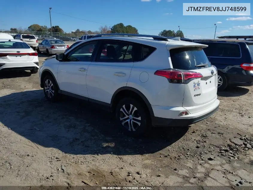 JTMZFREV8JJ748599 2018 Toyota Rav4 Le