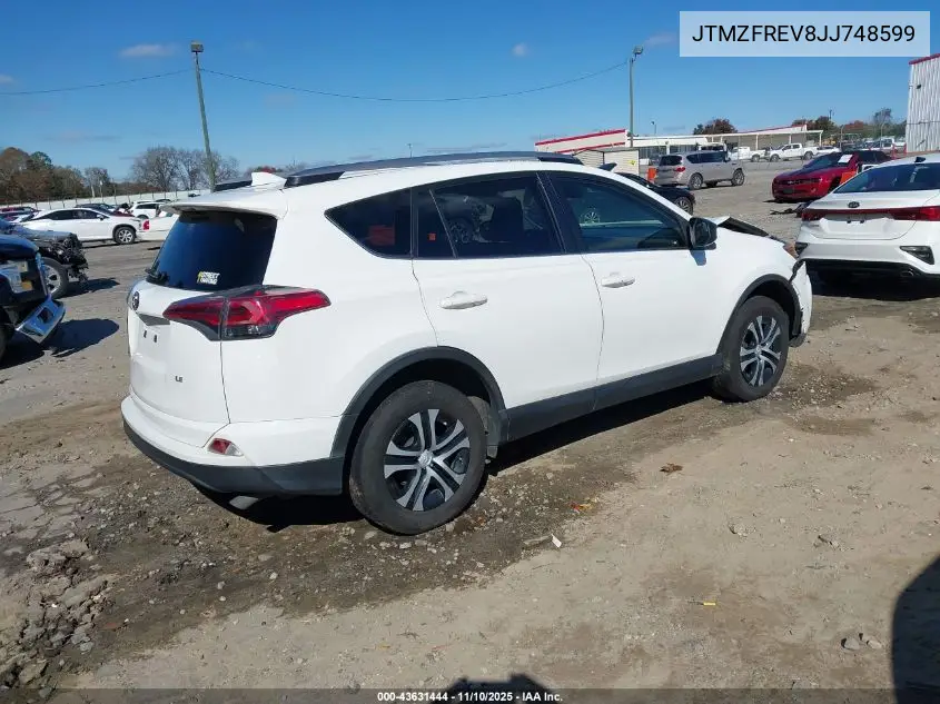 JTMZFREV8JJ748599 2018 Toyota Rav4 Le
