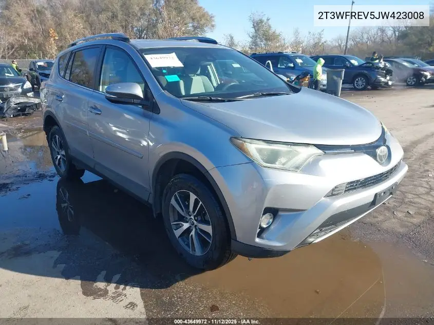 2T3WFREV5JW423008 2018 Toyota Rav4 Xle