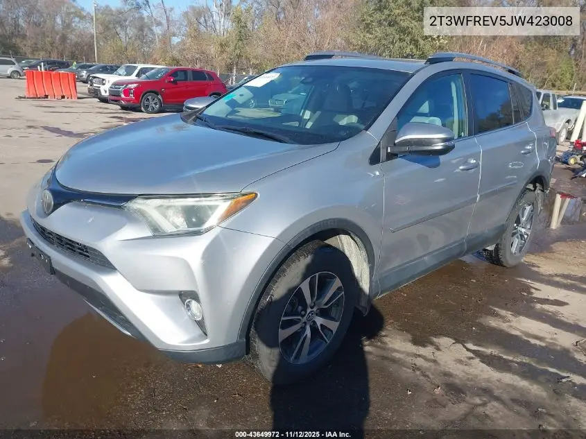 2T3WFREV5JW423008 2018 Toyota Rav4 Xle