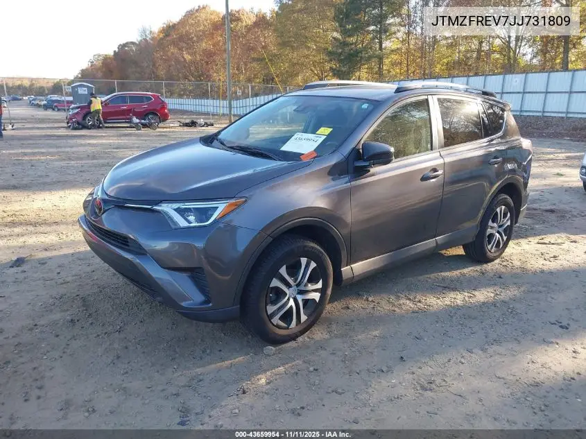 JTMZFREV7JJ731809 2018 Toyota Rav4 Le