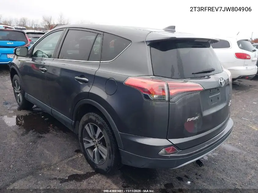 2T3RFREV7JW804906 2018 Toyota Rav4 Xle