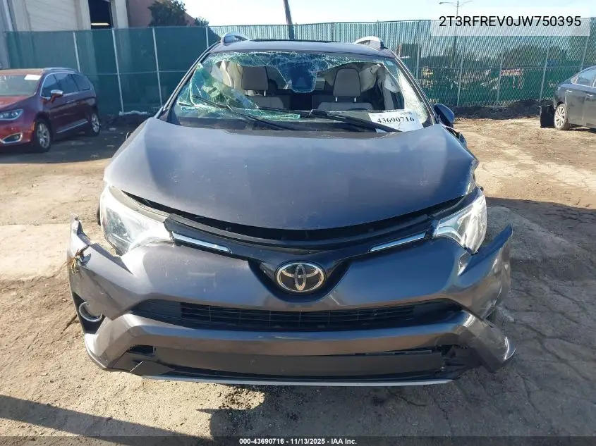 2T3RFREV0JW750395 2018 Toyota Rav4 Xle