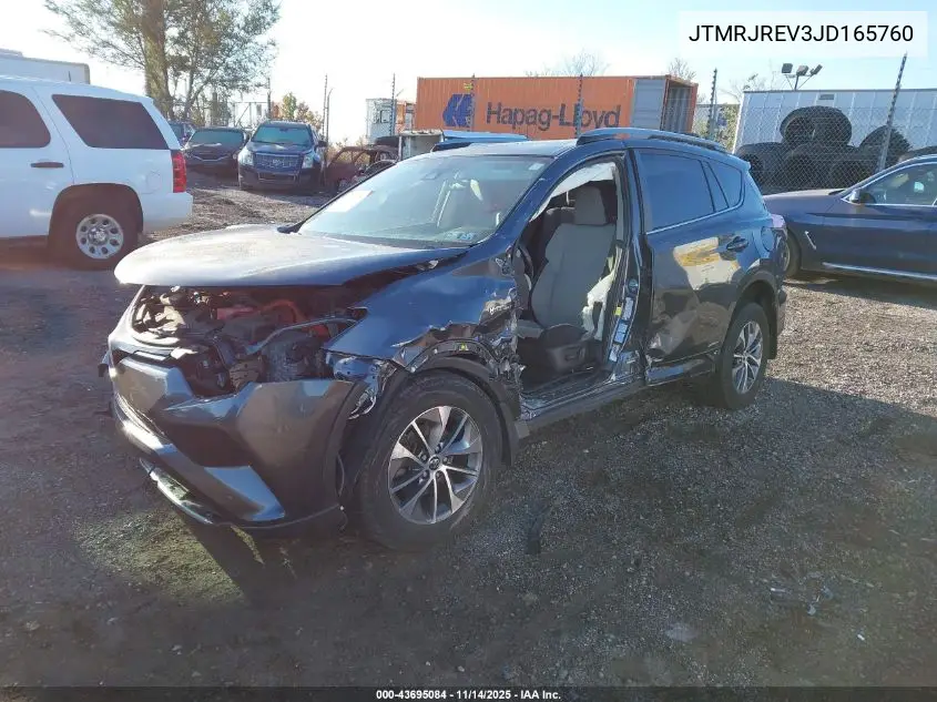 JTMRJREV3JD165760 2018 Toyota Rav4 Hybrid Xle
