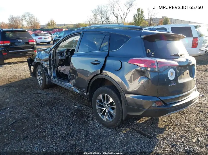 JTMRJREV3JD165760 2018 Toyota Rav4 Hybrid Xle