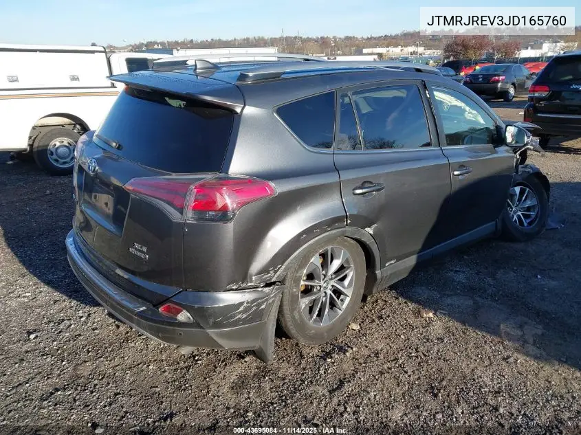 JTMRJREV3JD165760 2018 Toyota Rav4 Hybrid Xle