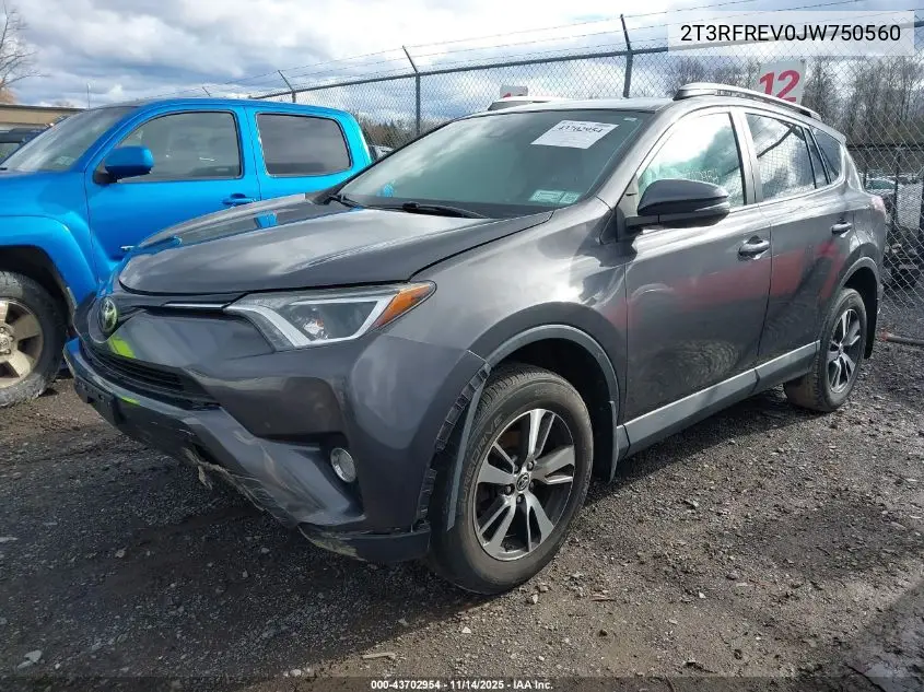2T3RFREV0JW750560 2018 Toyota Rav4 Xle