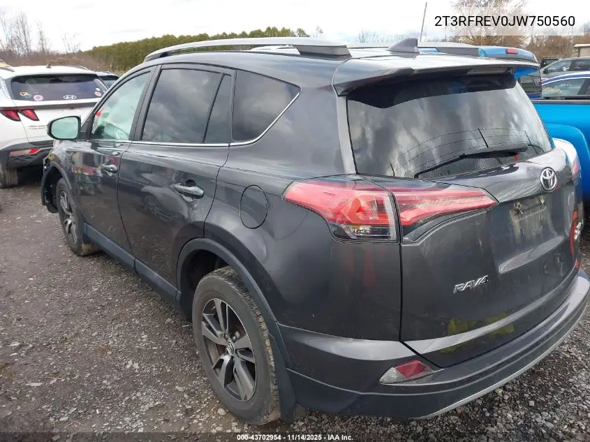 2T3RFREV0JW750560 2018 Toyota Rav4 Xle