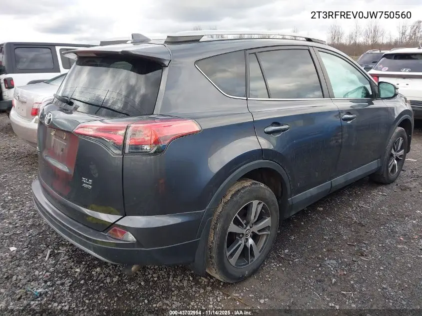 2T3RFREV0JW750560 2018 Toyota Rav4 Xle