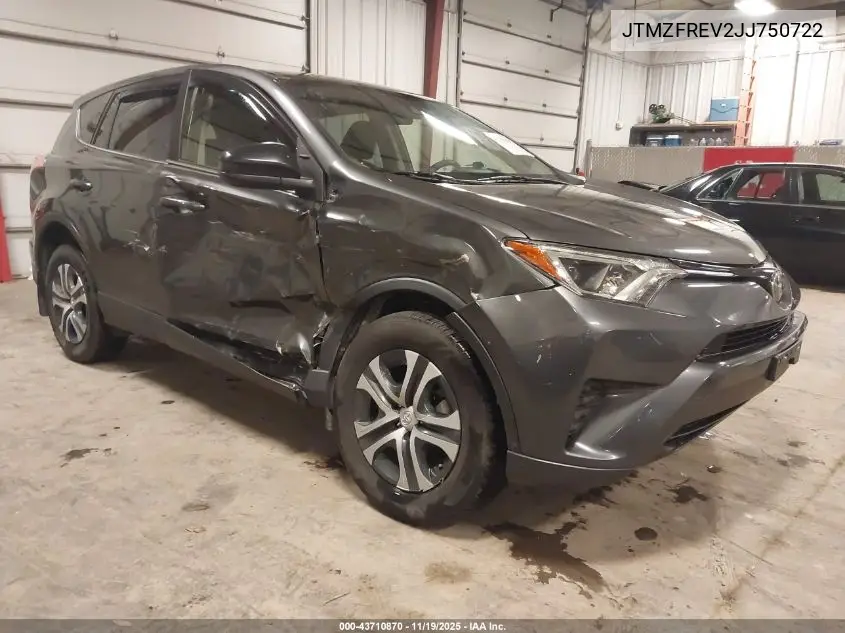 JTMZFREV2JJ750722 2018 Toyota Rav4 Le