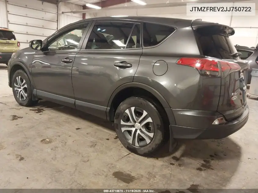 JTMZFREV2JJ750722 2018 Toyota Rav4 Le