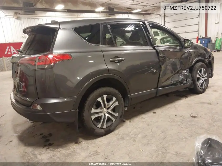 JTMZFREV2JJ750722 2018 Toyota Rav4 Le