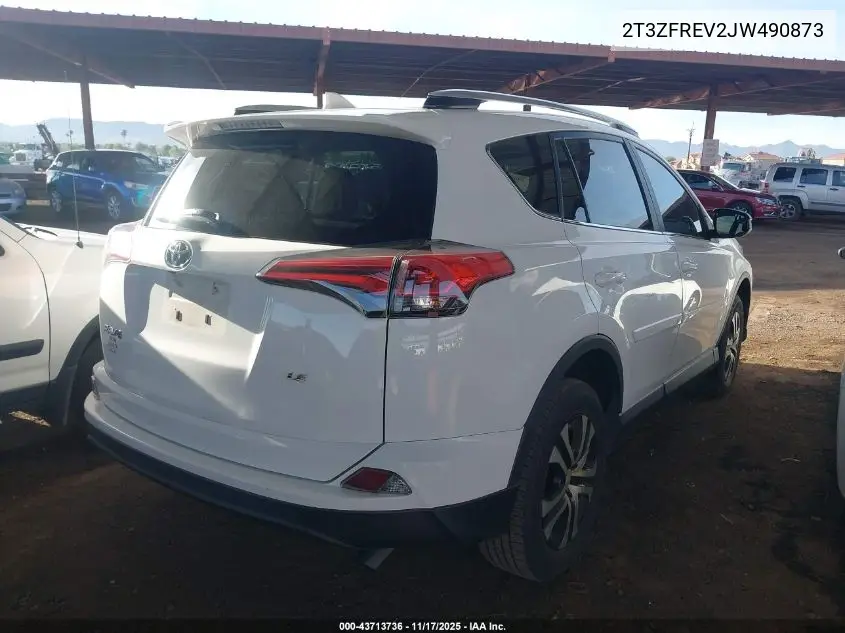 2T3ZFREV2JW490873 2018 Toyota Rav4 Le