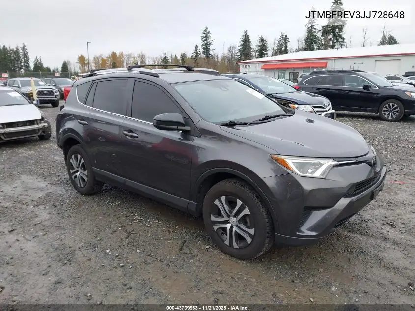 JTMBFREV3JJ728648 2018 Toyota Rav4 Le
