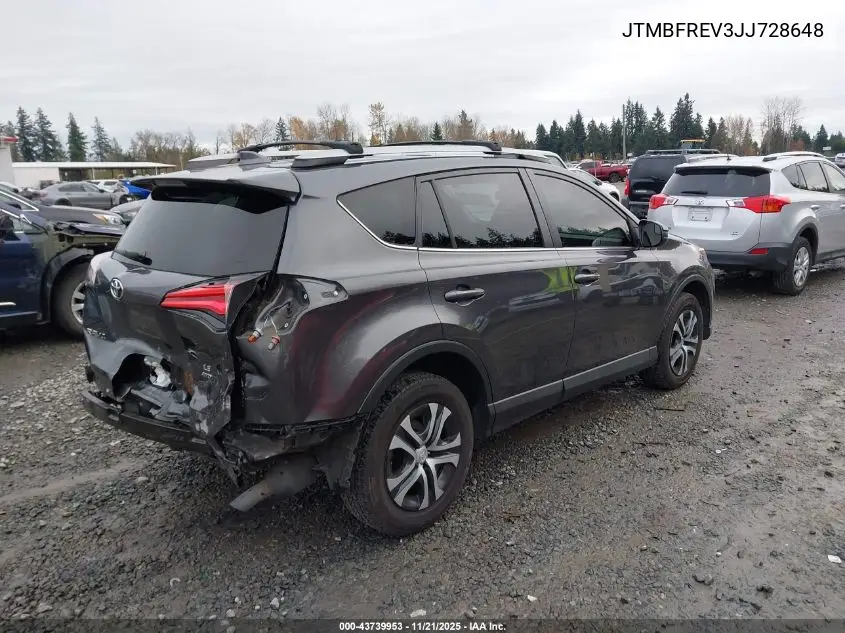 JTMBFREV3JJ728648 2018 Toyota Rav4 Le