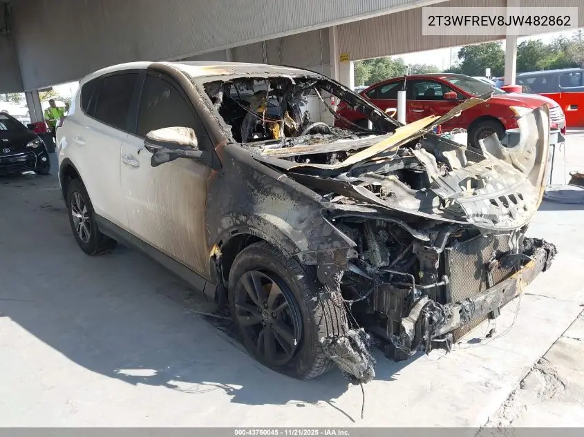 2T3WFREV8JW482862 2018 Toyota Rav4 Xle
