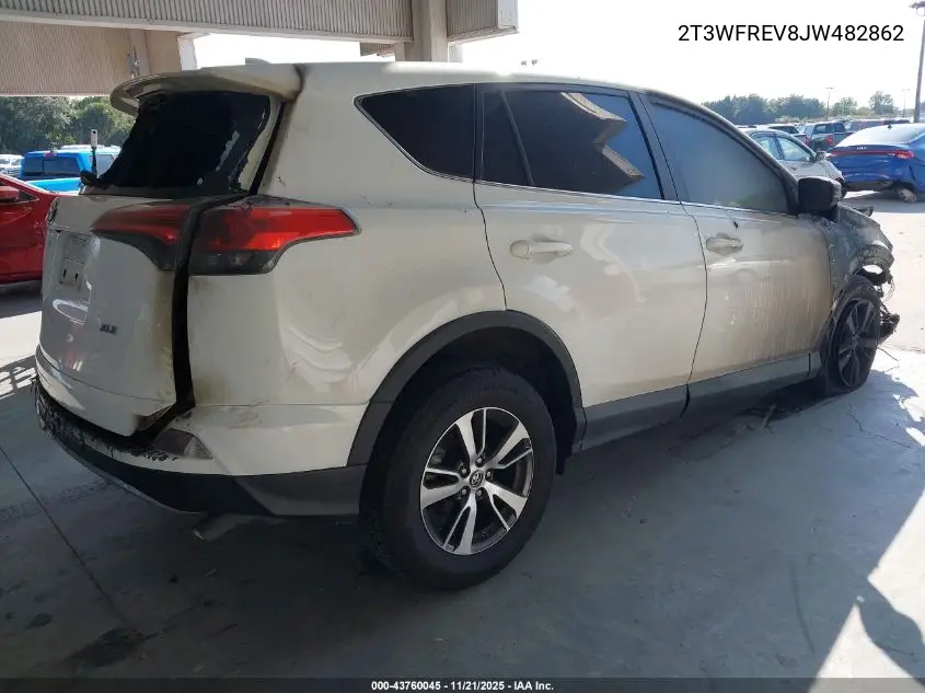 2T3WFREV8JW482862 2018 Toyota Rav4 Xle