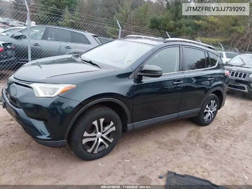 JTMZFREV3JJ739292 2018 Toyota Rav4 Le