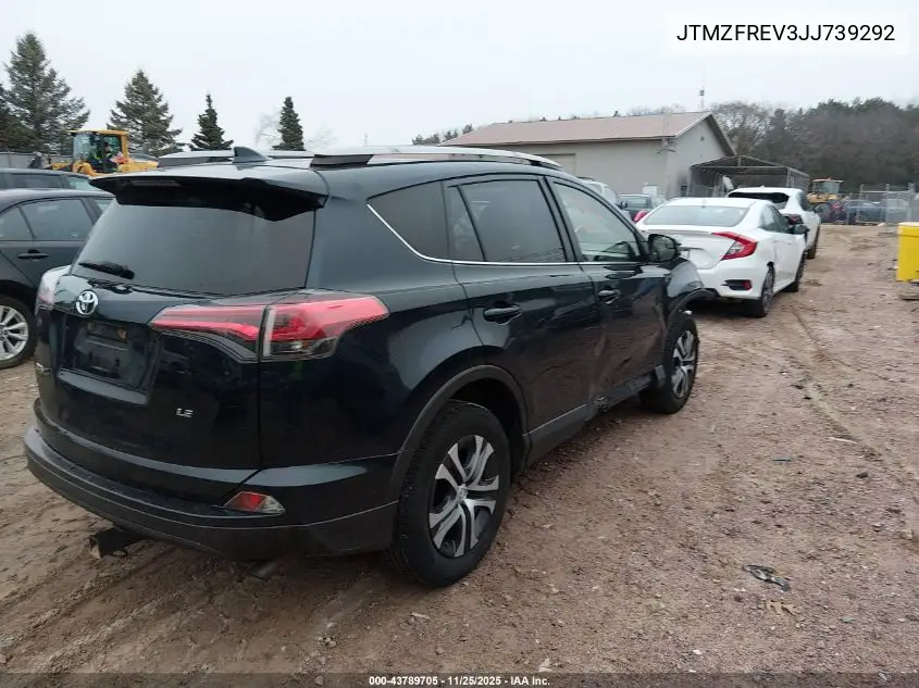JTMZFREV3JJ739292 2018 Toyota Rav4 Le