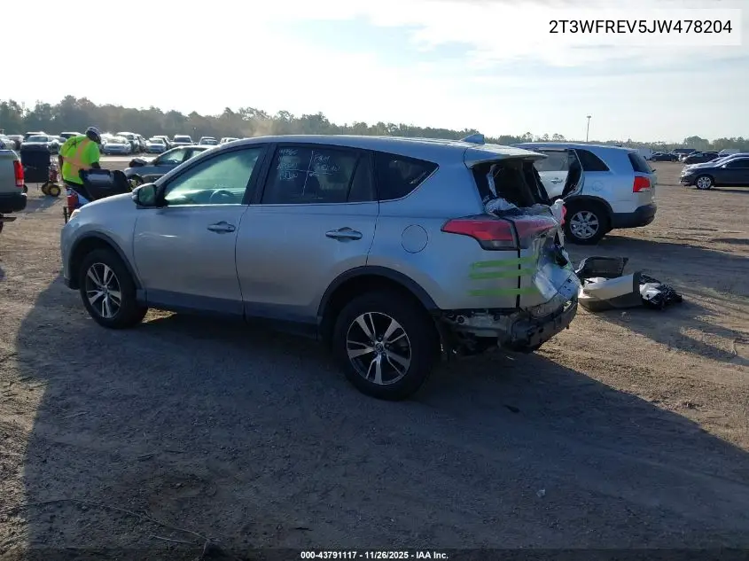 2T3WFREV5JW478204 2018 Toyota Rav4 Xle
