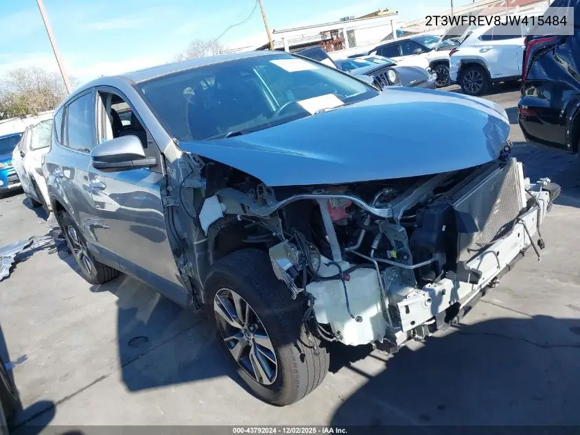 2T3WFREV8JW415484 2018 Toyota Rav4 Xle