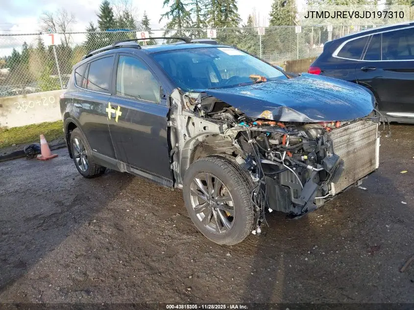 JTMDJREV8JD197310 2018 Toyota Rav4 Hybrid Limited